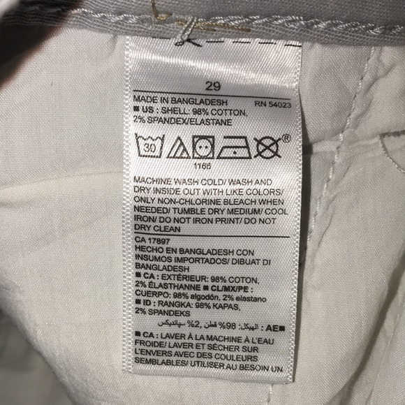 Old Navy Broken-In Cargo Shorts, Grey, Sz 29, NWT! - Picture 8 of 12